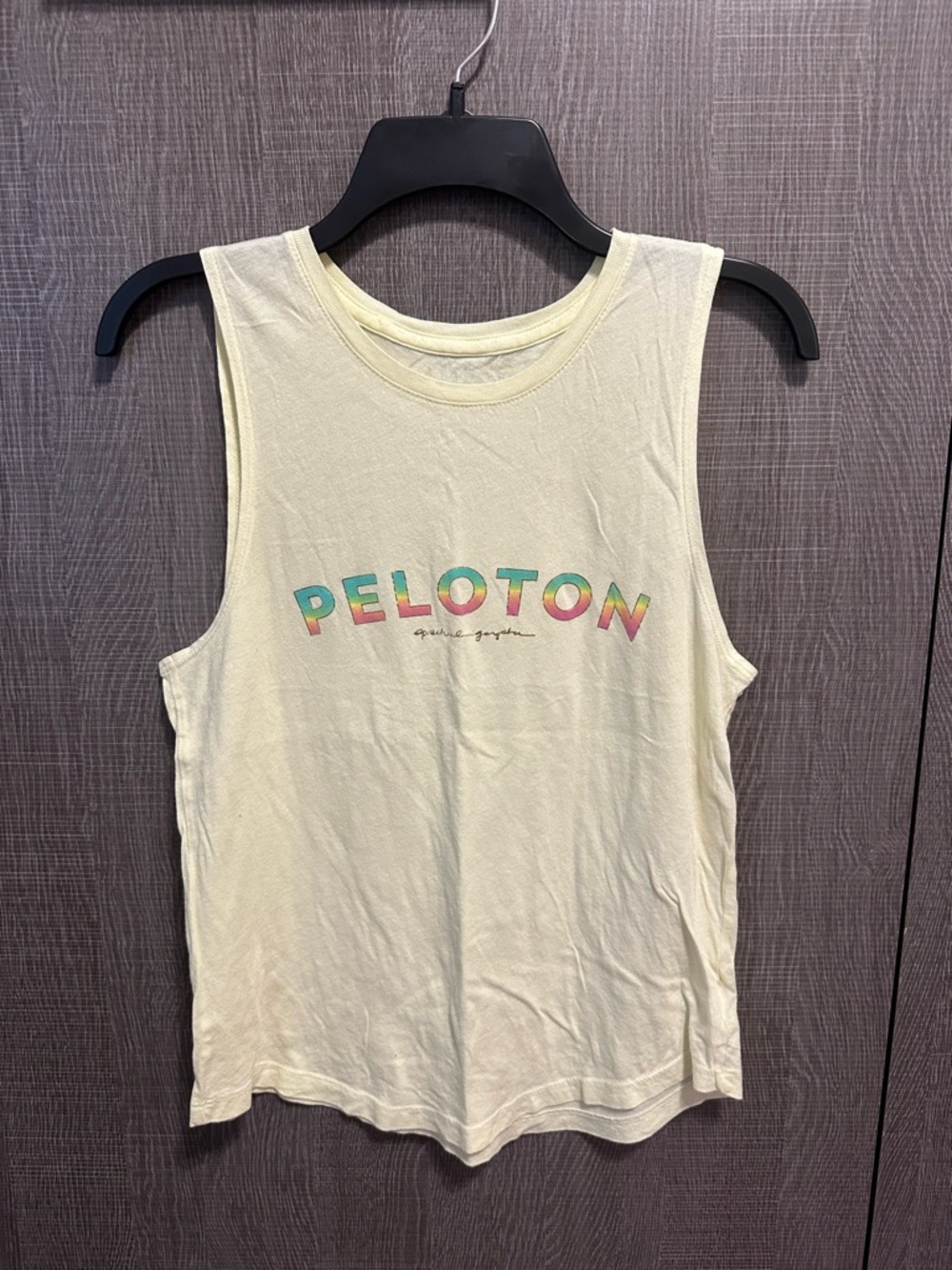 Peloton Women's Yellow Spiritual Gangster Tank